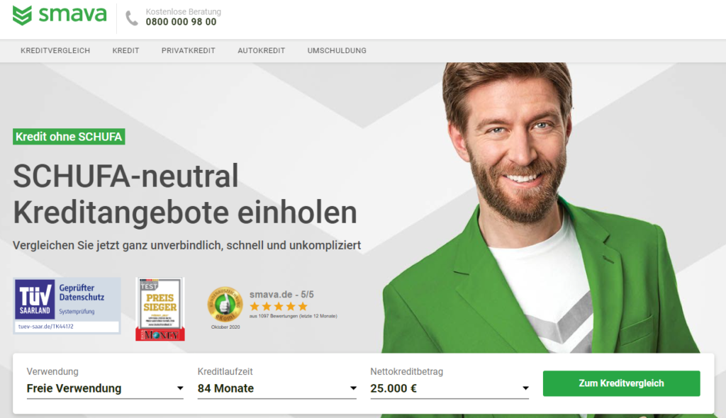 Holen Sie bei Smava Kreditangebote ohne SCHUFA ein
