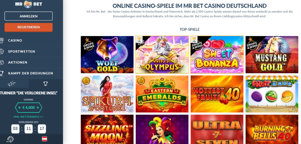 Spiel im Mr Bet Casino