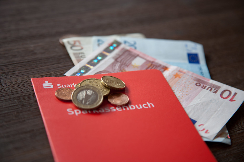 Sparkasse Sparbuch Geld Motiv