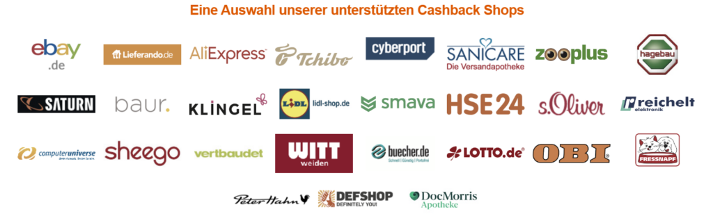 Cashback Shops bei linkomat